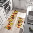thumbnail image 4 of Fall Fruit Kitchen Rugs Set 2 Piece Vintage Farmhouse Decorative Rug Runner for Kitchen Low-Profile Floor Mats Decorations for Home Kitchen (17"x48"+17"x30"), 4 of 6