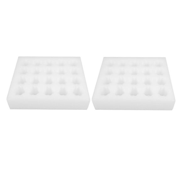 USHOBE 2Pcs Foam Egg Crate White Shockproof Protector For Safe Transportation