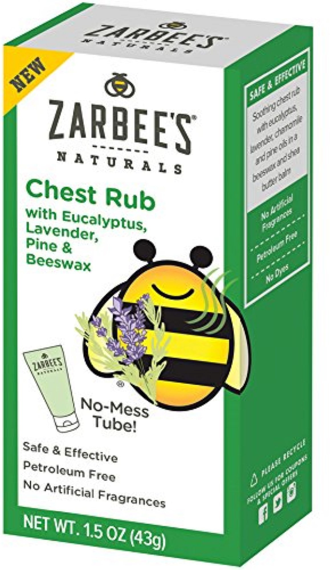 Zarbees Zarbees Naturals Chest Rub, 1.5 oz