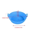 thumbnail image 7 of Taicans Air Fryer Silicone Liners Pot,Reusable Oven Microwave Accessories,Silicone Baking Tray Pots for Air fryer Oven,Replacement of Flammable Parchment Paper,5.3 x 7.1 x 2 In Sky Blue, 7 of 7