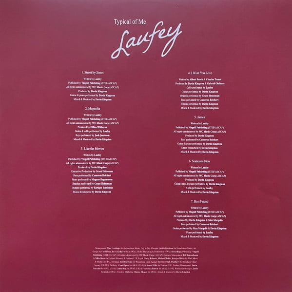 Laufey - Typical Of Me [VINYL LP] 2021 EP from Laufey LLC