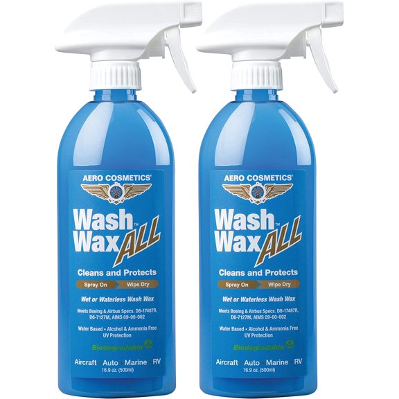 Wet or Waterless Car Wash Wax 16 oz. Aircraft Quality for Your Car RV & Boat