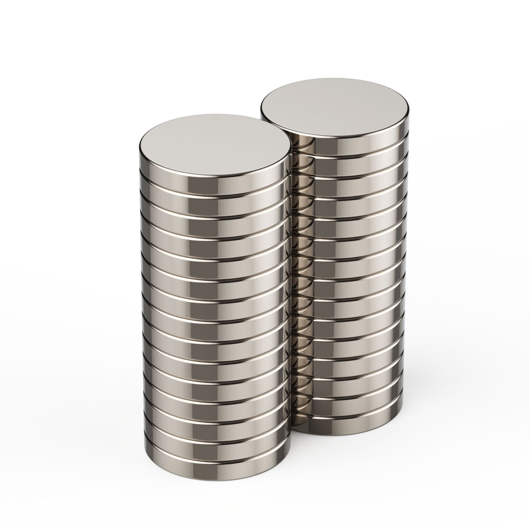Spencer 0.78 x 0.12 Inch Strong Neodymium Rare Earth Craft Disc Magnets for Fridge, DIY, Scientific, Craft, and Office Magnets, 30 Pack