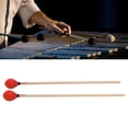 thumbnail image 4 of 1 Paire de Maillets Marimba à Tête de Fil Moyennement Dur avec Manches en Érable à Percussion, 4 of 8