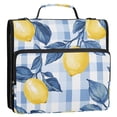 thumbnail image 5 of FORMRS Zipper Binder with Shoulder Strap 2-inch Ring 500 Sheet Capacity File Bag, Light Blue Lemon, 5 of 5