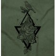 thumbnail image 2 of Bird Triangle Rose Floral Spiritual Hoodie Sweatshirt Women Brisco Brands S, 2 of 6