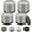 Gray 4 Pack, variant on Furniture Risers Bed Risers Heavy Duty 1 inch, 2 inch, 3 inch, 4 inch Round Adjustable Bed Lifts Riser for Desk Legs Table Couch Sofa Chair Refrigerator Washing Machine (1+1 Inch, Brown, 4 Pack )
