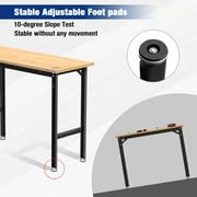 WORKPRO 48x 20 Garage Workbench with Leveling Foot, 1200 LBS Load Capacity Work Benches for Garage, Workshop, Home, Woodworking