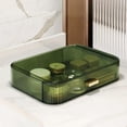 thumbnail image 1 of Organizador de maquillaje MIUOPUR con cajones apilables, color verde, 1 of 8