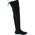 thumbnail image 4 of NATURE BREEZE Vickie-41TH Women's Stretchy Thigh High Flat Heel Boot Half Size Small, 4 of 6