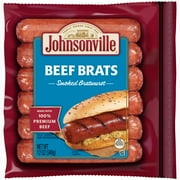 Johnsonville Smoked Beef Bratwurst, 6 Links, 12 oz