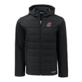 thumbnail image 2 of Men's Cutter & Buck  Black Washington State Cougars Evoke Hybrid Eco Softshell Recycled Full-Zip Hoodie Jacket, 2 of 3
