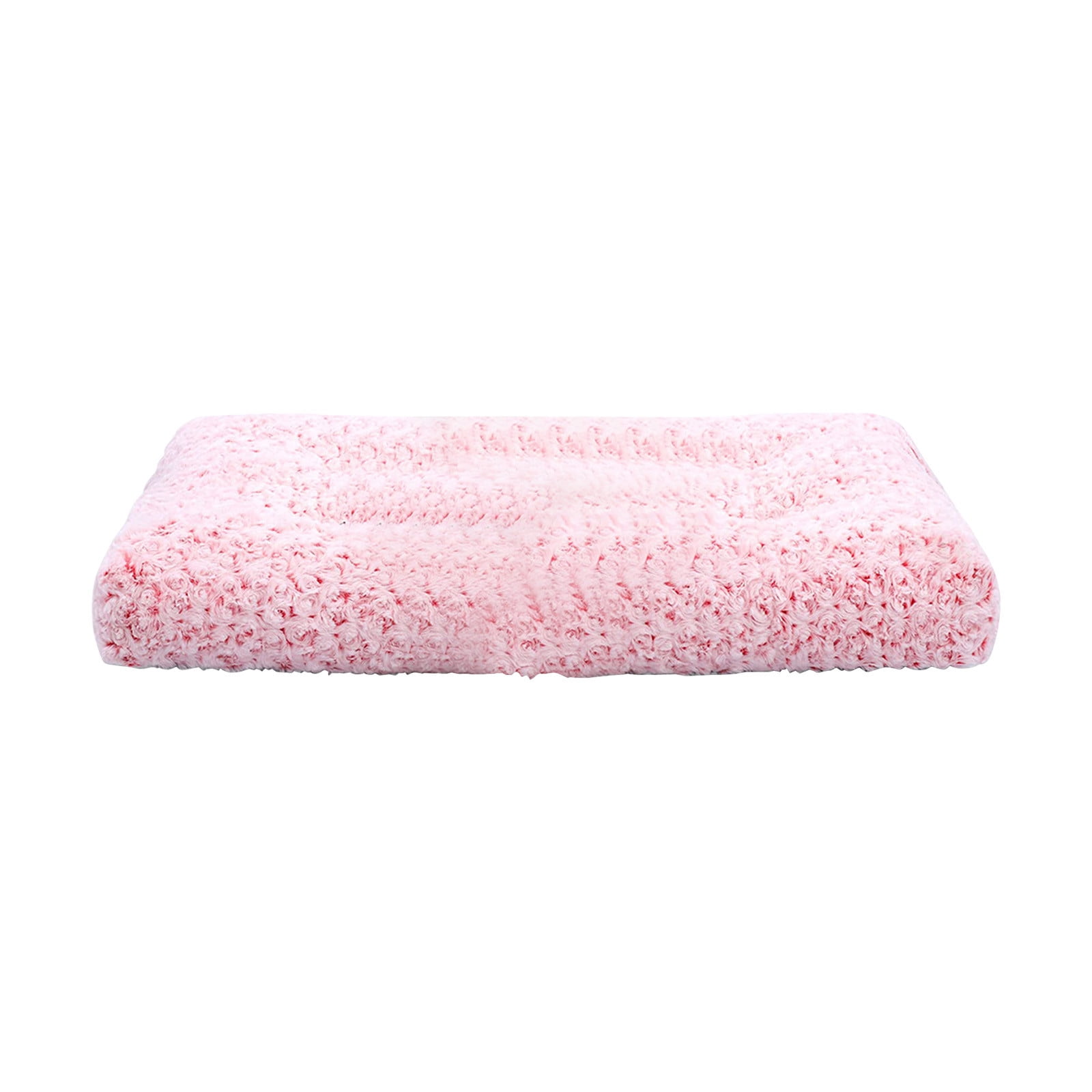 Rose Velvet Orthopedic Pet Bed, 14x24" Crate Mat with Non-Slip Bottom, Plush and Supportive, Suitable for Puppies and Senior Pets, Machine Washable