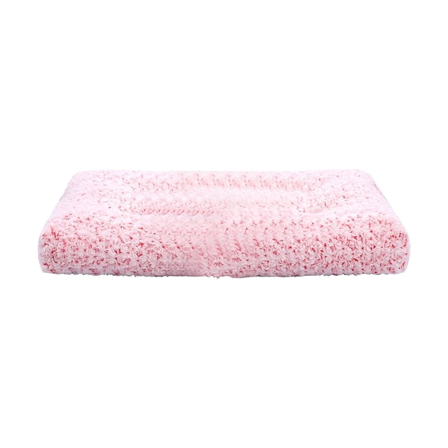 Orthopedic Pet Bed Mat For Cats Dogs Plush Crate Mattress 16.9X11X1.5 Inch Non Slip Bottom