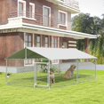 thumbnail image 2 of PawHut 13.1' x 7.5' x 4.9' Outdoor Dog Kennel w/ Waterproof Cover, 2 of 10