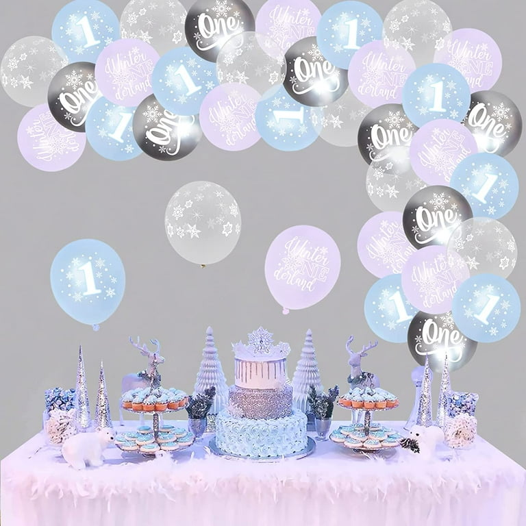 Winter Wonderland Snowflake Princess Party Birthday Party Ideas, Photo 1  of 19