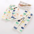thumbnail image 5 of JAJAHO Girls Flannel Fluffy Pajama Cute Print Long Sleeve Button Down Sleepwear 2 Piece Pjs For Kids 18M-13Y, 5 of 6
