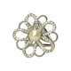 thumbnail image 5 of Minnieouse Bufanda anillo elegante chal Clip bufandas hebilla con diamantes de imitación Vintage cierre titular regalos para mujeres joyería plata 2piezas, 5 of 6