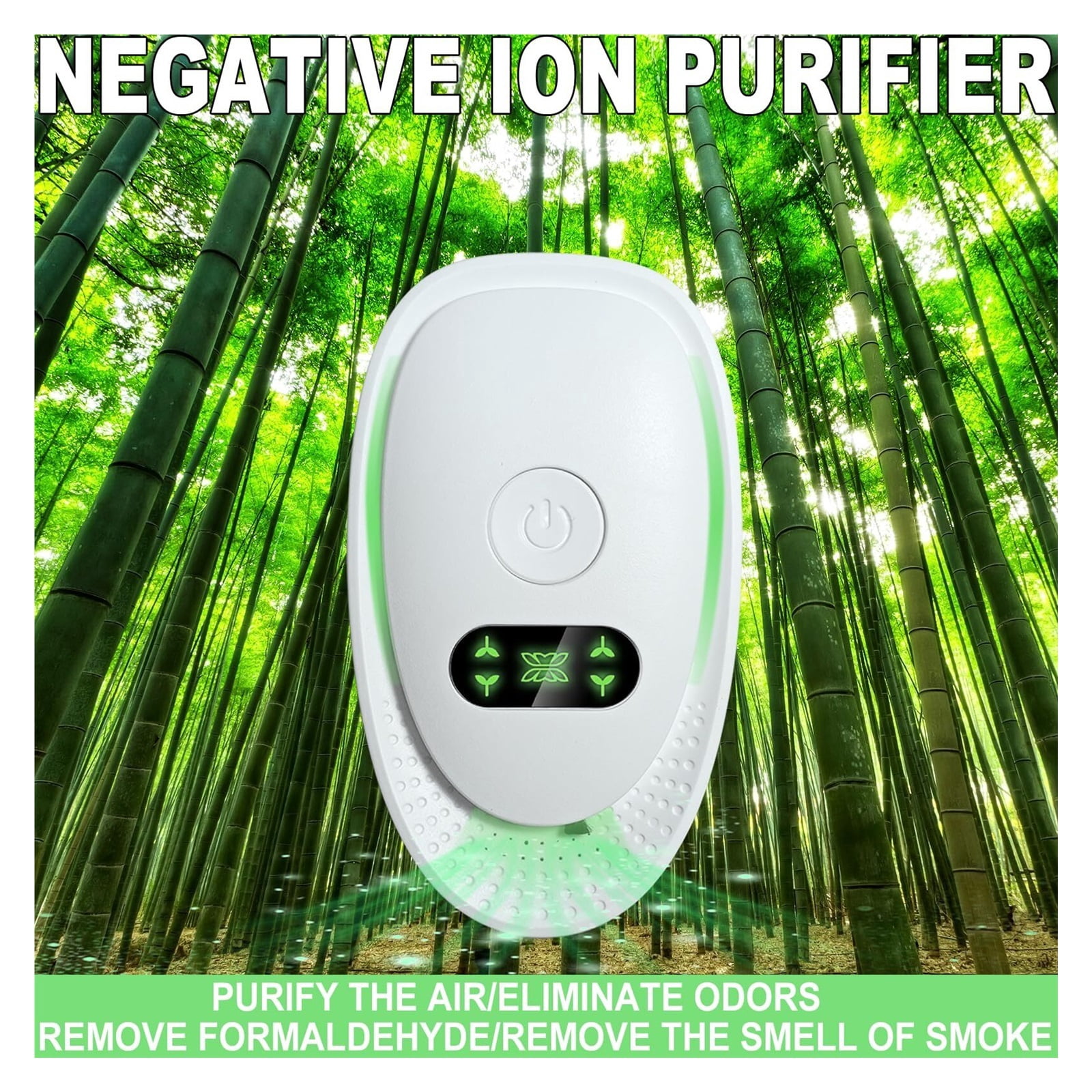 Plug In Negative Ion Air Purifiers,Air Ionizers,Negative Ion Filtration System,Quiet Mini Air Cleaner, Bedroom,Office,Basement-Portable Air Purifier Odor,Smoke,Dust,Pet Smell.4 Pack