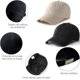 thumbnail image 3 of Gorras para Hombre y Mujer, 2 Piezas Gorra 100% Algodón Ajustable, Gorras de Beisbol Unisexo, Cachuchas para Tenis, Deportiva, Running y Actividades al Aire Libre, 3 of 4