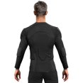 thumbnail image 3 of Men's Sports Shock Rash Guard Compression Padded Shirt Soccer Basketball Protective Gear Chest Rib Guards-week, 3 of 4