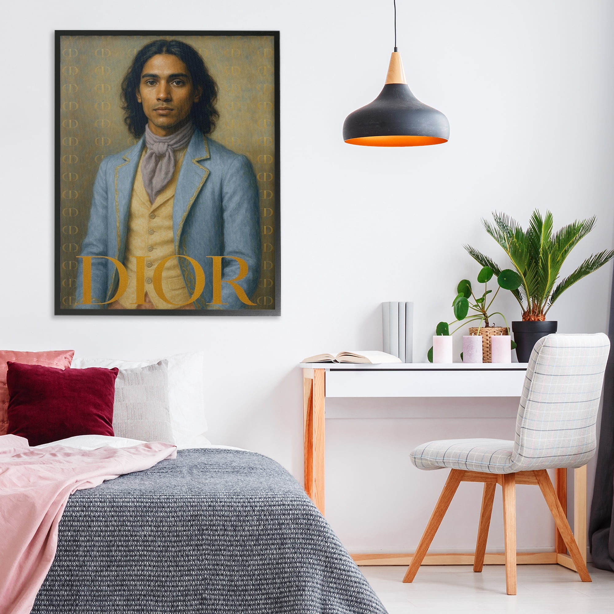 Stupell Industries Iconic Gentleman Fashion Black Framed Giclee Art, design by Grotto Studios