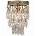 thumbnail image 5 of Meyda Tiffany 151126 Finnimore 6" Wide Semi-Flush Waterfall Ceiling Fixture - Brass, 5 of 7