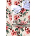 thumbnail image 3 of Vintage Watercolor Poinsettia, Holly, and Pine Berry Christmas Wrapping Paper, 3 of 7