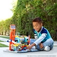 thumbnail image 4 of Matchbox Spin Cyclone Car Wash Playset with 1:64 Scale Die-Cast Toy Corvette & Tow Truck, 4 of 8