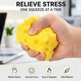 thumbnail image 5 of Cheese Squish Toy Stress Relief Fidget Slow Rising Sensory Squeeze Cube Desk Decor Anxiety Relief Novelty Gift Party Favor Relaxation Toy,3PCS, 5 of 7
