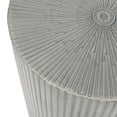 thumbnail image 2 of Pamsha Modern Iron Sunburst Side Tables, Set of 2, Brushed Antique Silver, 2 of 6