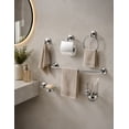 thumbnail image 2 of Juego Accesorios Maxims Baño 6 Piezas Metal Cromado Toallero Portarrollos Gancho Jabonera, 2 of 3