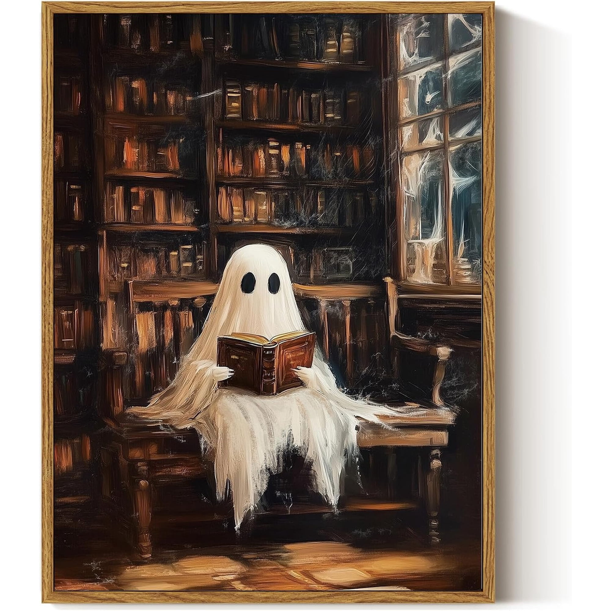Vintage Wall Art Ghost Dar Library Gallery Wall Home Bedroom And Living Room Decor