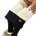 thumbnail image 2 of Outfmvch Fleece Lined Pants Women Thermal Pants Warm Leggings for Women High Waisted Pants for Women Pantyhose for Women Compression Leggings for Women Cargo Pants Black L, 2 of 9