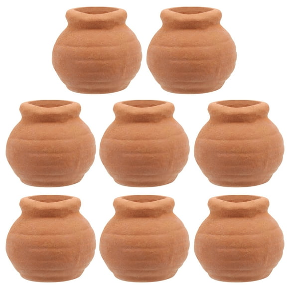 SHISUYAN 8 Pcs Minuscules Pots en Poterie Mini Pots en Terre Cuite Pot pour Plantes Succulentes Petit Support de Fleurs en Argile Fournitures de Pépinière pour Décoration Intérieure