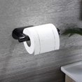 thumbnail image 4 of Toilet Roll Holder Self Adhesive Black Paper Holders Tissue Stand Hanger Bathroom Sus-304 Stainless Steel, 4 of 5