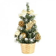 Big Clearance! Mini Christmas Trees Xmas Decorations A Small Pine Tree Placed In The Desktop Christmas Festival Home Ornaments (Battery Not Included)