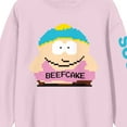 thumbnail image 2 of South Park Beefcake Crew Neck Long Sleeve Cradle Pink Adult Sweatshirt
-3XL, 2 of 3