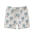 thumbnail image 1 of Sunnyoo Boys Swim Trunks Coconut Tree Prints Quick Drying Board Shorts Bathing Suit, 1 of 2