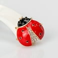 thumbnail image 3 of Women Scarf Accessory Cute Ladybird Rhinestone Brooch Pin Insect Breastpin, 3 of 8
