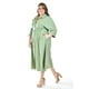 thumbnail image 2 of Vestido camisero con cinto Roman Fashion /Tallas Extras, 3827-p (Verde militar) verde lima 38, 2 of 6