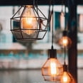 thumbnail image 4 of Retro LED Edison Bulb, ST64 Amber Bulb, E27 4W Retro Bulb, Warm Color - 2200K, Retro Edison Lights, 6pcs, 4 of 4