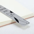 thumbnail image 3 of Regalos de marcapáginas únicos para amantes de los gatos para mujeres y hombres, marcapáginas lindos, accesorios de lectura para amantes de los libros y amantes de los gatos, tono plateado, 3 of 7