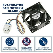 GE Appliances Efficient Refrigerator Evaporator Fan Motor for Optimal Cooling WR60X26866, WR60X26033