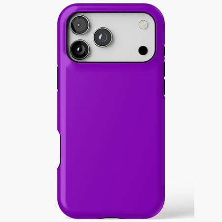 Classic Purple Vivid Solid Minimalist Lavender Tone Phone Case 17 11 12 13 14 15 16 Pro Max
