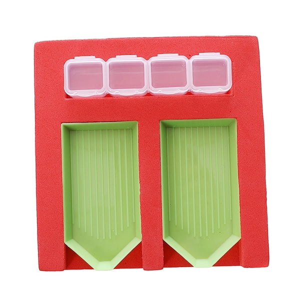 Caja de Almacenamiento de Organizador de Bolígrafo de Taladro de Punta de Soporte de deja de Pintura de Diamante Herramientas de Bricolaje modelo 1 Gloria Bandeja de pintura de diamantes