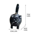 thumbnail image 2 of CxhicLuv Christmas Cat Mini Ornament, Hand-Painted Resin Kitty, Christmas Tree Decoration, Tuxedo, Tabby & Siamese Cats for Holiday Home & Outdoor Christmas Decor, Unique Gift Idea, 2 of 2