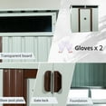 thumbnail image 7 of CarButler 6x5ft Metal Outdoor Storage Shed with Transparent Plate and Lockable Sliding Doors for Garden Backyard Patio White, 7 of 7