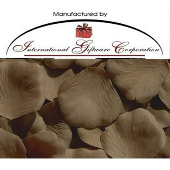 Toffee - 100 Silk Rose Petals Wedding Favors - Solid Colors - Wedding Reception and Party Supplies