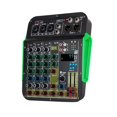 thumbnail image 2 of Mezclador de 5 canales, consola mezcladora de sonido, mezclador Digital para PC, entrada de grabación, ajuste de fuente de Audio USB, mezclador de perfke Mezclador de audio, 2 of 9